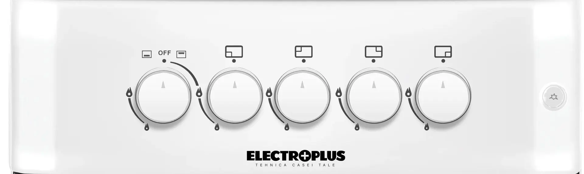 Газовая плита Electroplus EP5000 GWH (Black/White) - 3