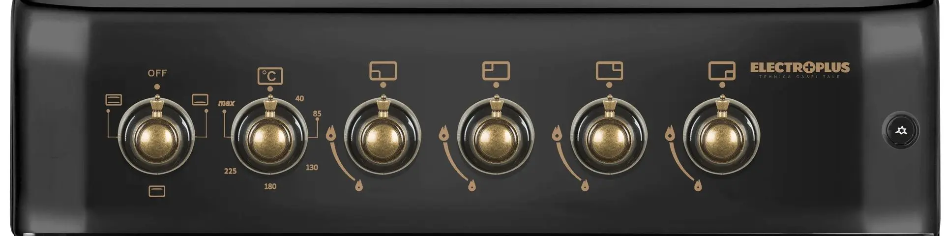 Комбинированная плита Electroplus EP6000 E BL Retro (Black) - 3