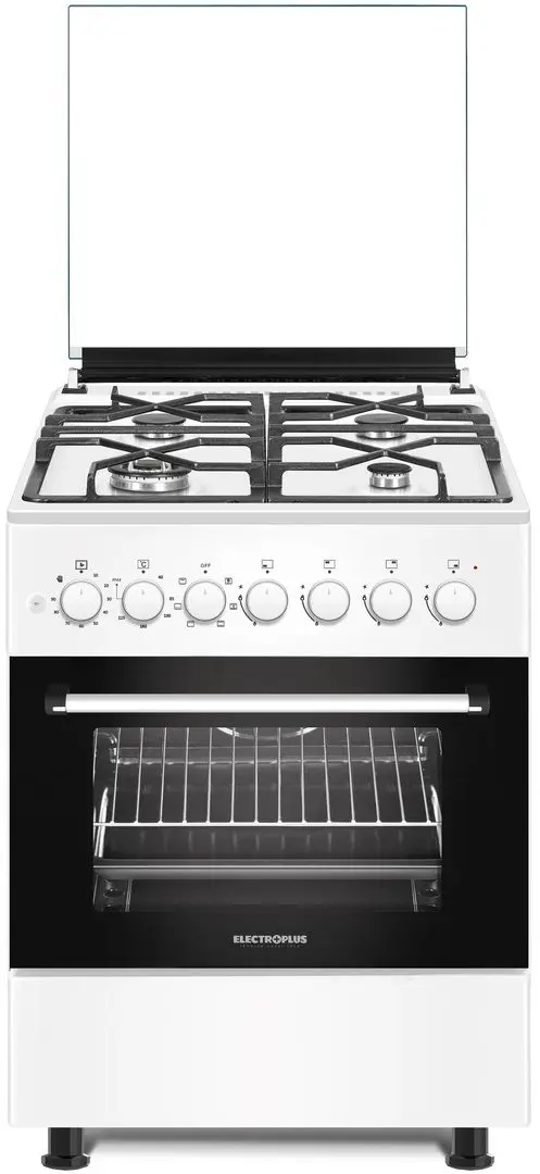 Aragaz combinat Electroplus EP6060 EWH (Black/White)