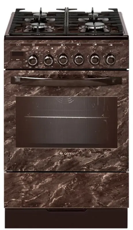 Комбинированная плита Gefest 5502-04 0054 (Brown Marble)