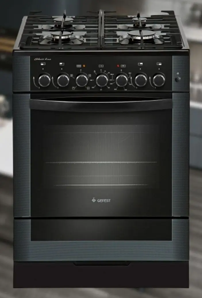 Комбинированная плита Gefest 6502-02 0044 (Black) - 2