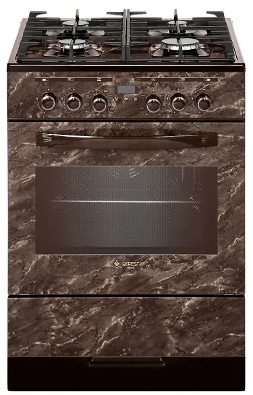 Комбинированная плита Gefest 6502-04 0054 (Brown Marble)