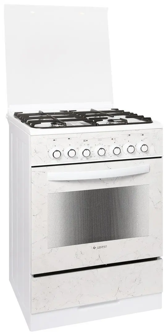 Комбинированная плита Gefest ПГЭ 6302-03 0052 (White Marble) - 2