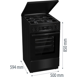 Комбинированная плита Gorenje GK5C42BF (Black) Thumb