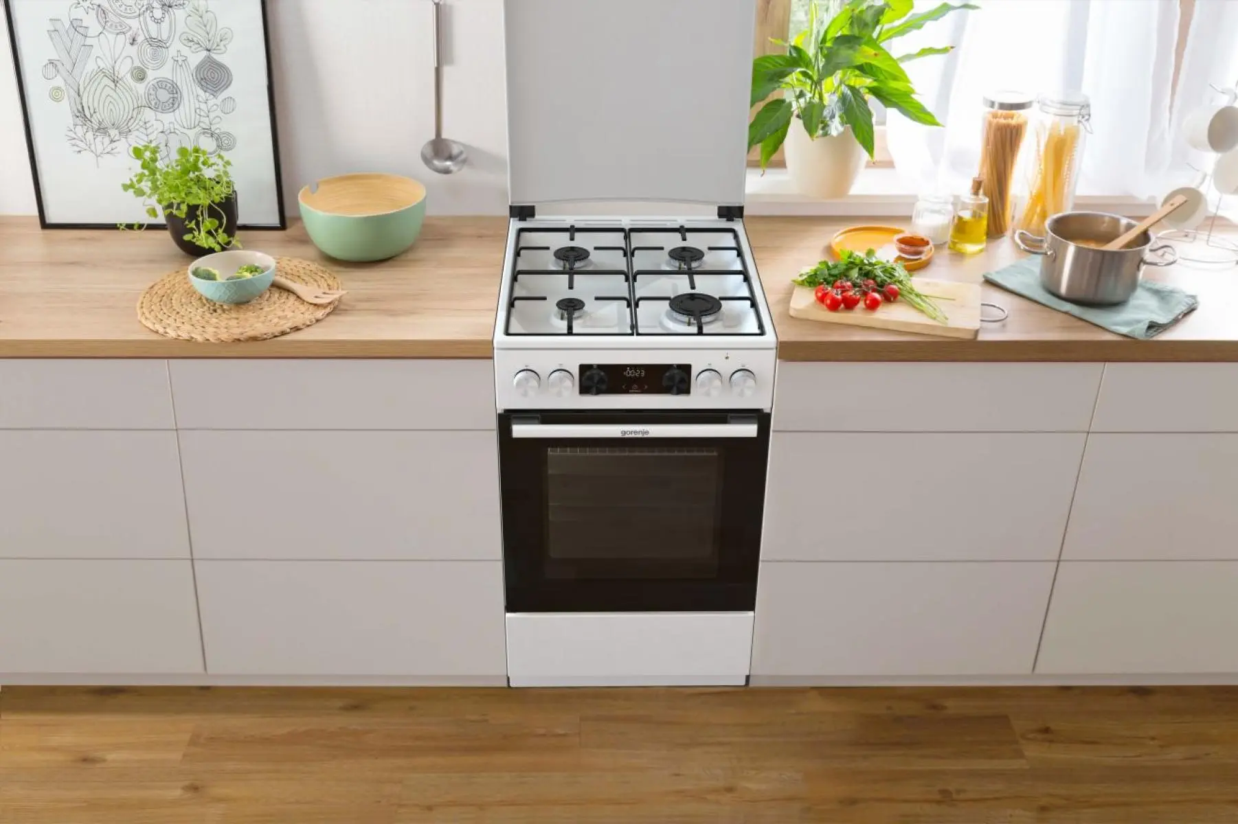 Aragaz combinat Gorenje GK5C42WJ (White)