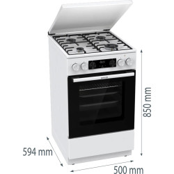 Комбинированная плита Gorenje GK5C63WH (White) Thumb