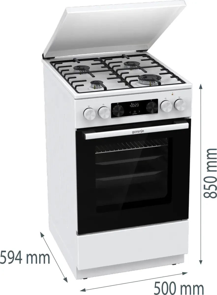 Комбинированная плита Gorenje GK5C63WH (White) - 10