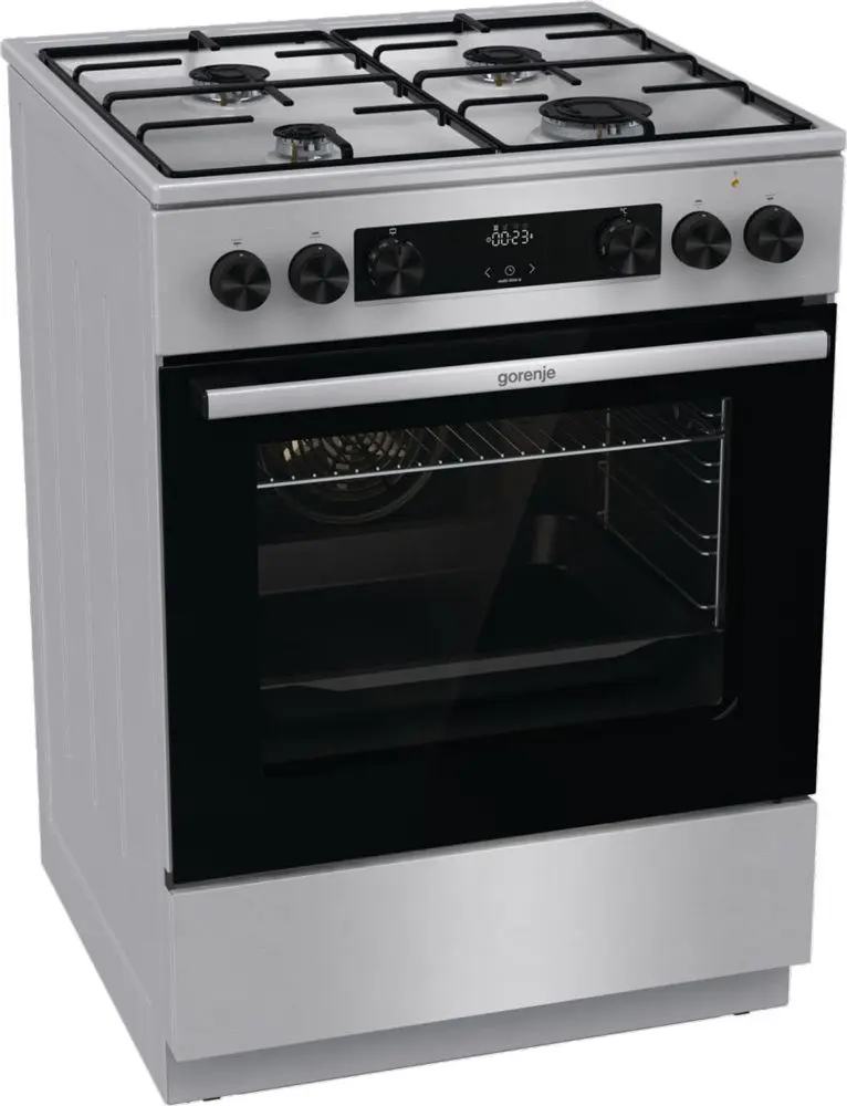 Aragaz combinat Gorenje GKS6C70XJ (Inox)