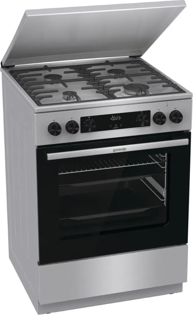 Aragaz combinat Gorenje GKS6C71XF (Silver)