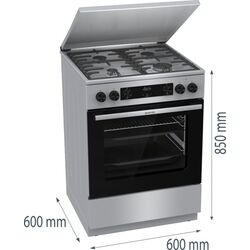 Aragaz combinat Gorenje GKS6C71XF (Silver) Thumb
