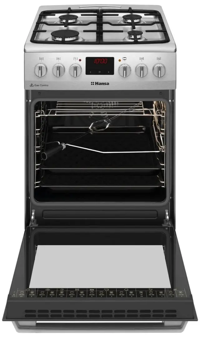 Aragaz combinat Hansa FCMX5825092 (Inox)