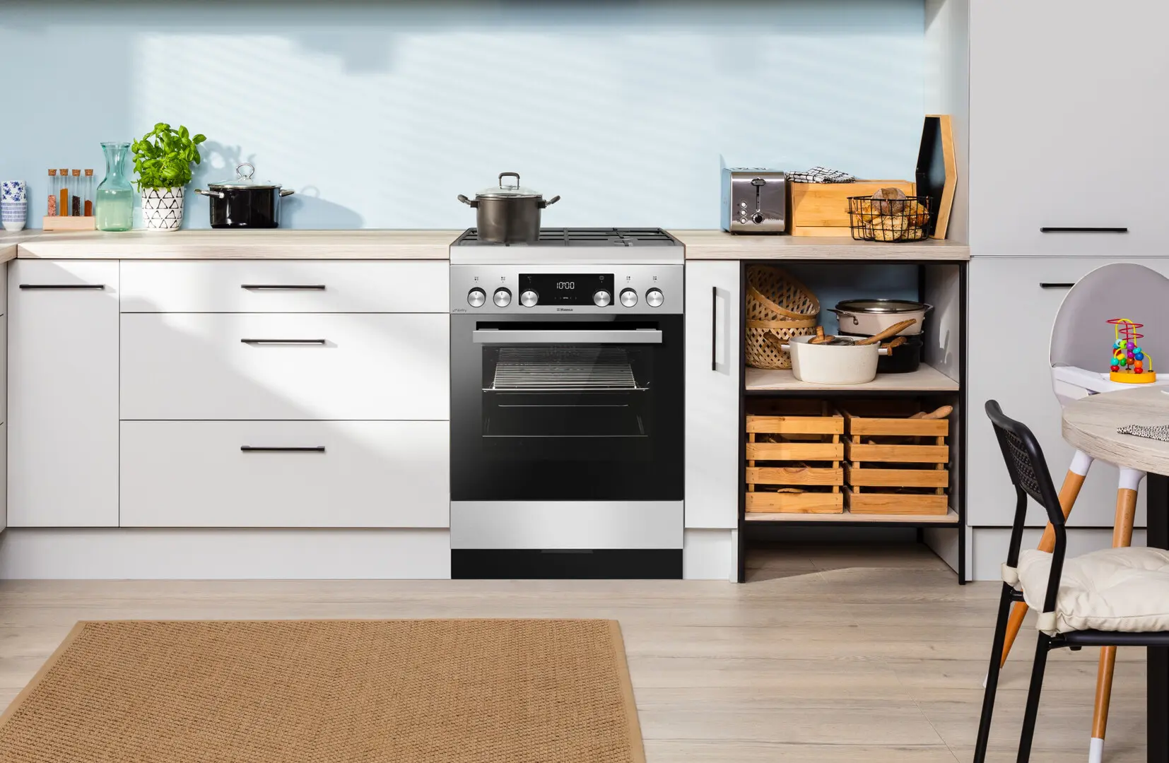 Комбинированная плита Hansa FCMX69329 (Inox)