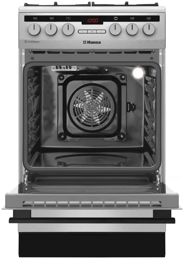 Комбинированная плита Hansa FCMXS582977 (Inox/Black) - 3