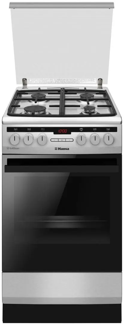 Комбинированная плита Hansa FCMXS582977 (Inox/Black)