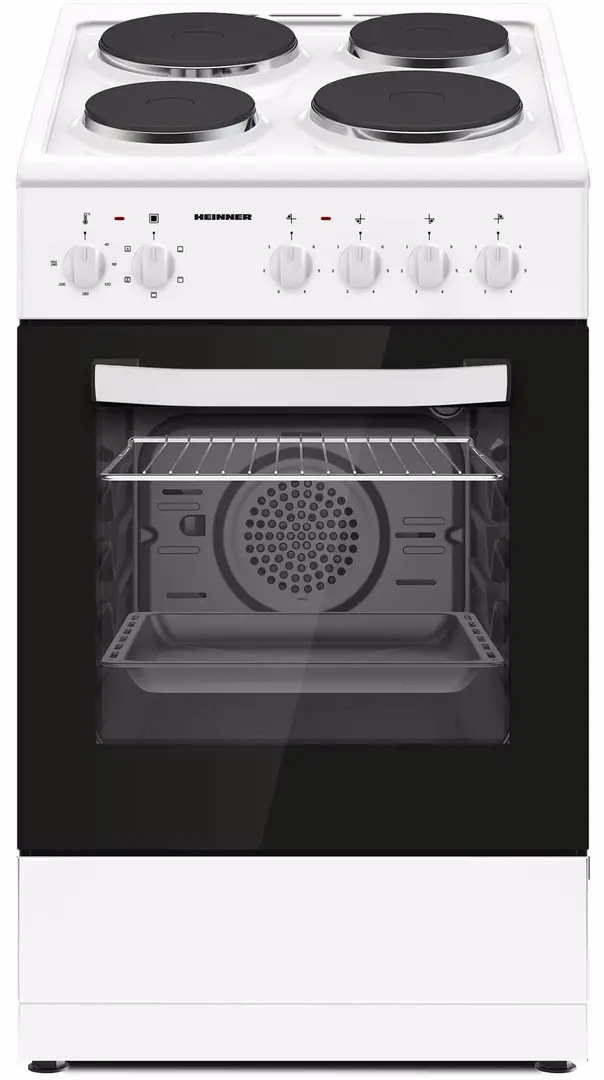 Aragaz electric Heinner HFSC-S56E4HMWH (White)