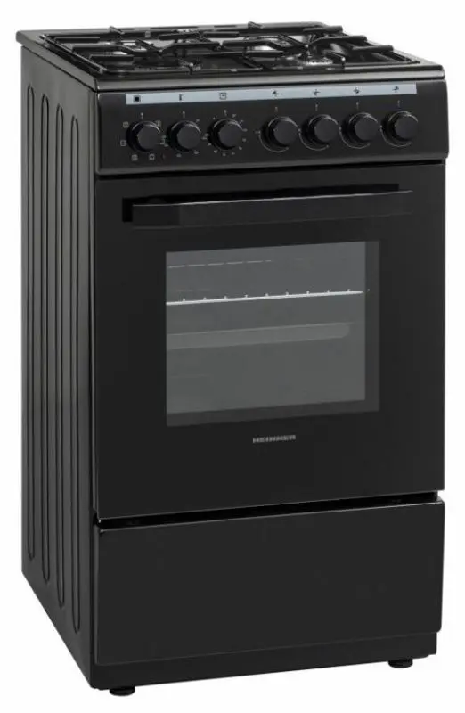Aragaz combinat Heinner HFSC-V60LITGC-BK (Black) - 2
