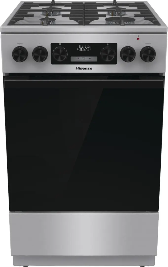 Комбинированная плита Hisense HKS5D71XMPF (Inox/Black)
