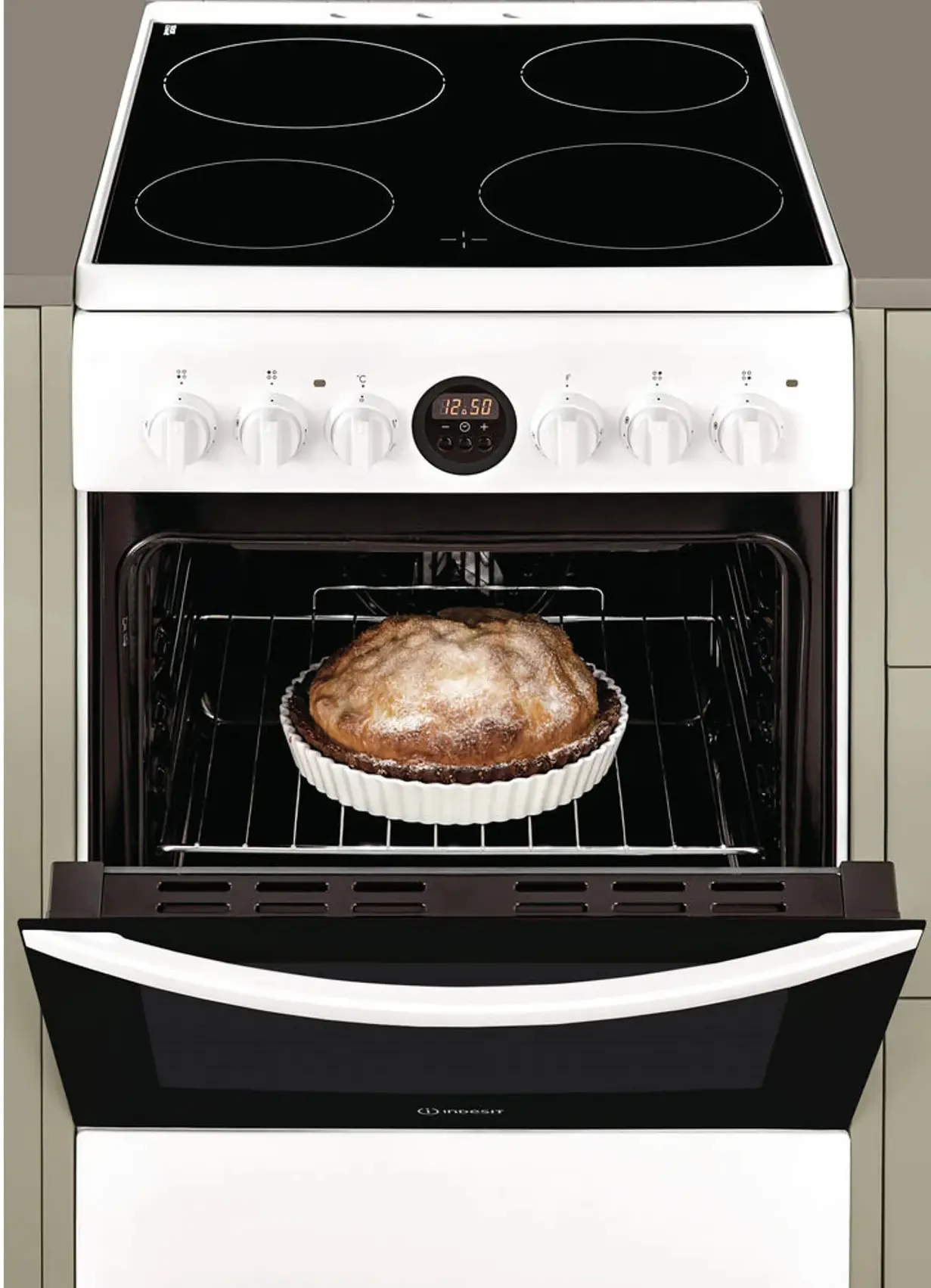 Plita electrica Indesit IS5V5CCW/E (White/Black)