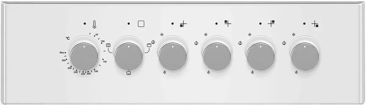 Комбинированная плита MPM MPM-56-KGE-03 (White) - 2