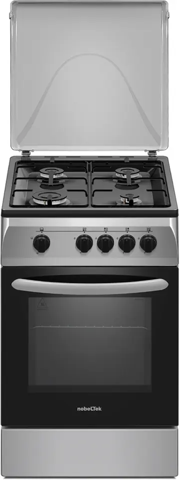 Газовая плита NobelTek Cooking NLT 5551S/G1 (Inox/Black)