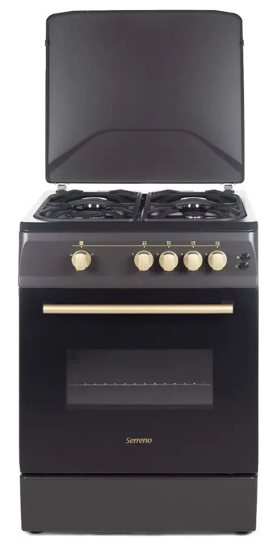 Газовая плита NobelTek Serreno SER 6603NM/FG1 (Matte Black) - 2