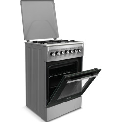 Комбинированная плита NobelTek Cooking NLT 5604IX/FE1 (Inox/Black) Thumb