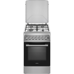 Aragaz combinat NobelTek Cooking NLT 5604IX/FE1 (Inox/Black)