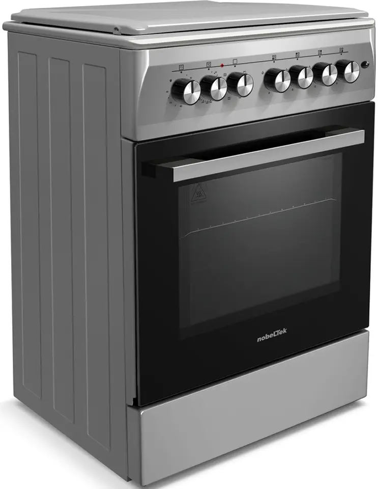 Aragaz combinat NobelTek Cooking NLT 6604IX/FE1 (Silver)