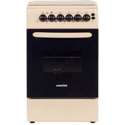 Комбинированная плита NobelTek NLT 5604B/E1 (Beige/Black)