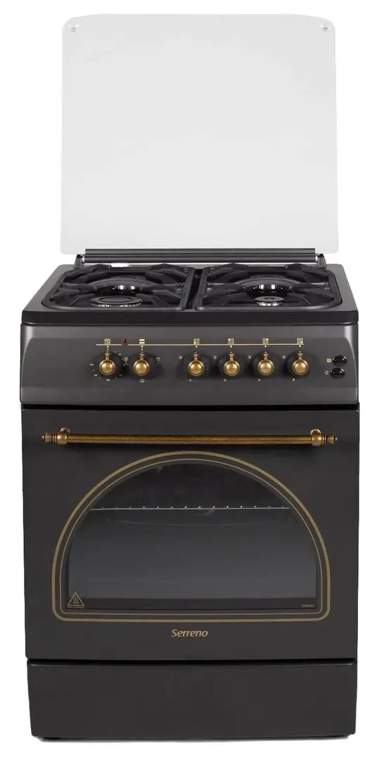 Aragaz combinat NobelTek Serreno SER 6604RNM/FE1 (Black)