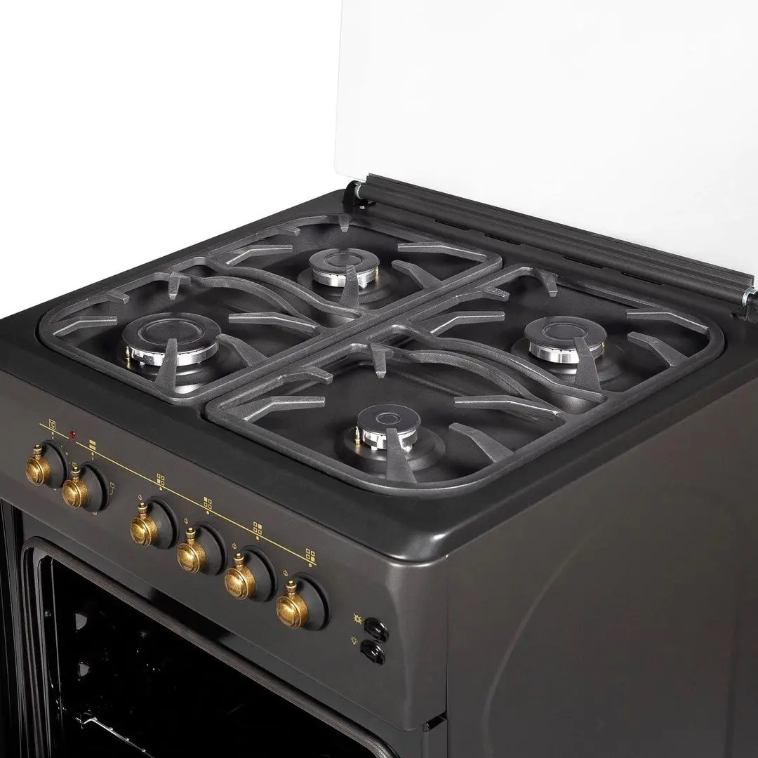 Aragaz combinat NobelTek Serreno SER 6604RNM/FE1 (Black)