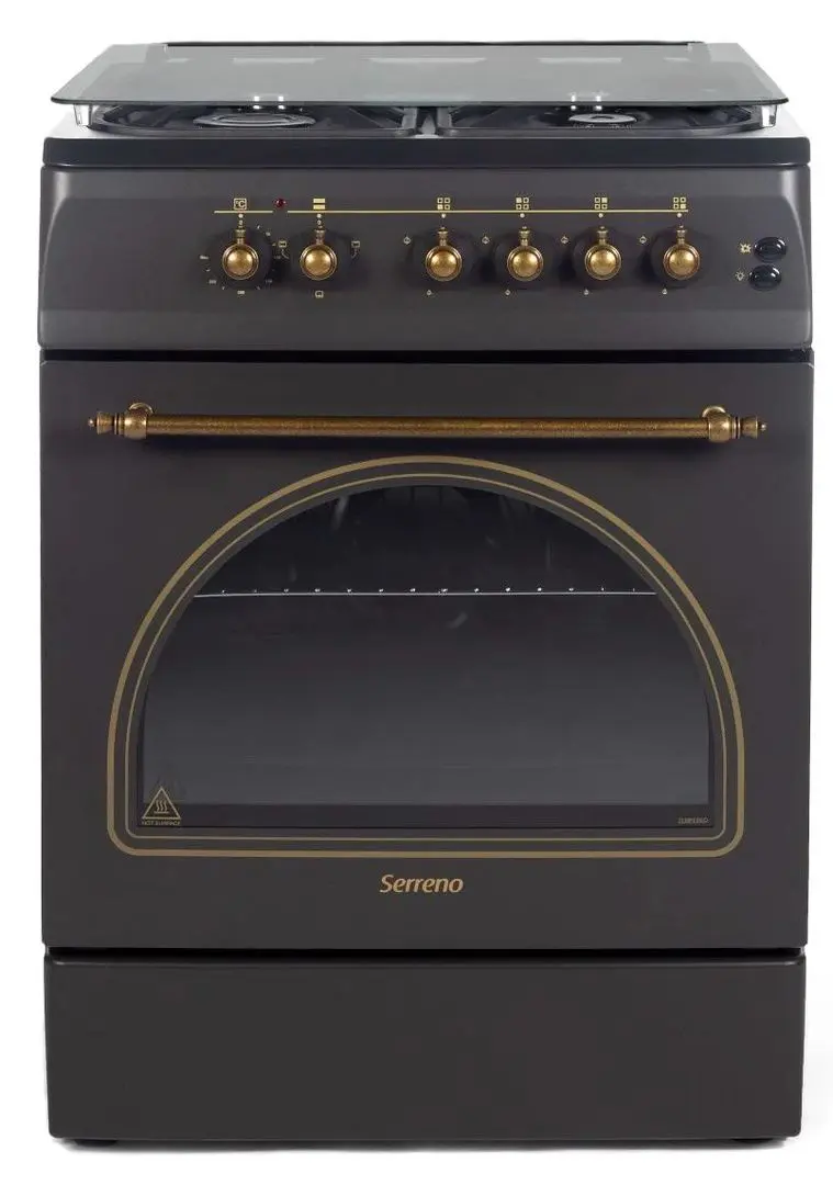 Aragaz combinat NobelTek Serreno SER 6604RNM/FE1 (Black)