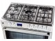 Aragaz combinat Ravanson KWGE-K90 Cheff Modern (Inox)