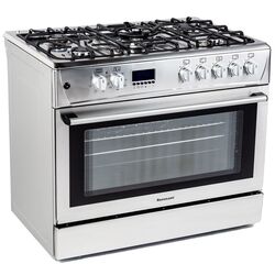Aragaz combinat Ravanson KWGE-K90 Cheff Modern (Silver) Thumb