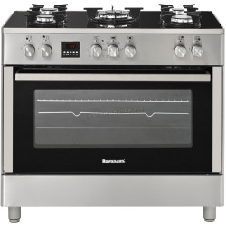 Aragaz combinat Ravanson KWGE-K90 (Glass Inox)