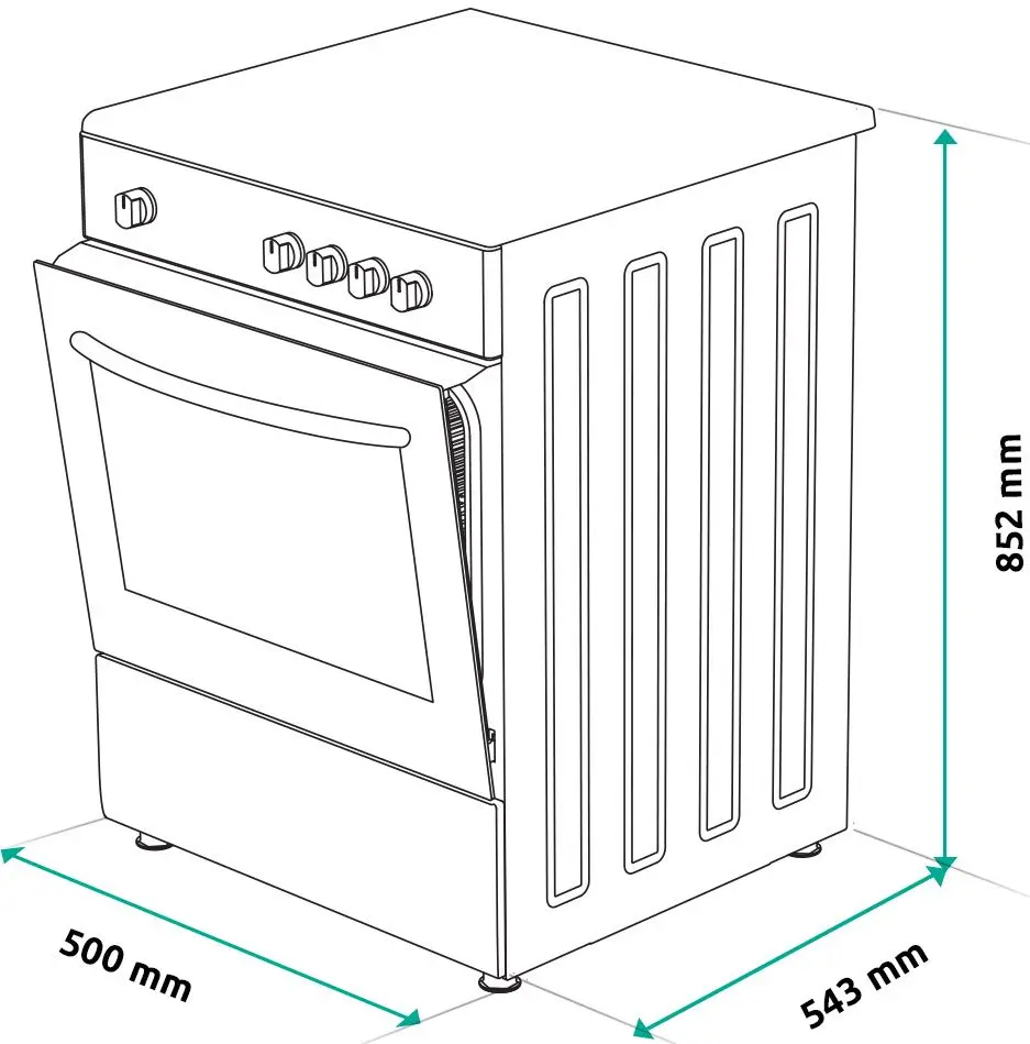 Газовая плита Samus SM450BSS (Inox) - 4
