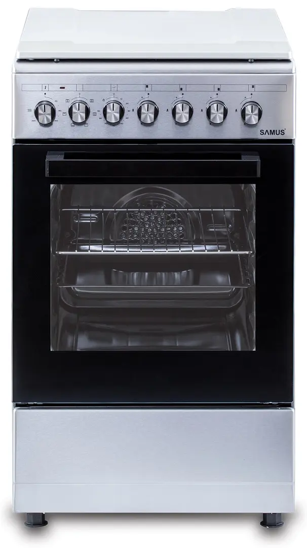 Aragaz combinat Samus SM562AENS1 (Inox)