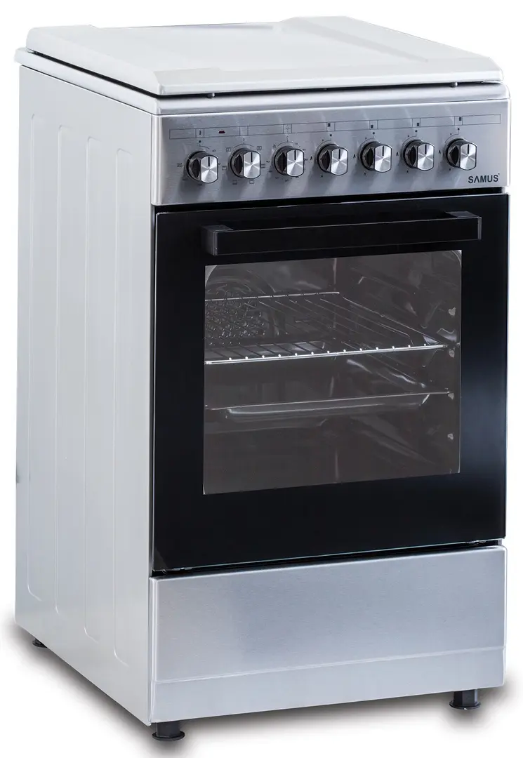 Aragaz combinat Samus SM562AENS1 (Inox)