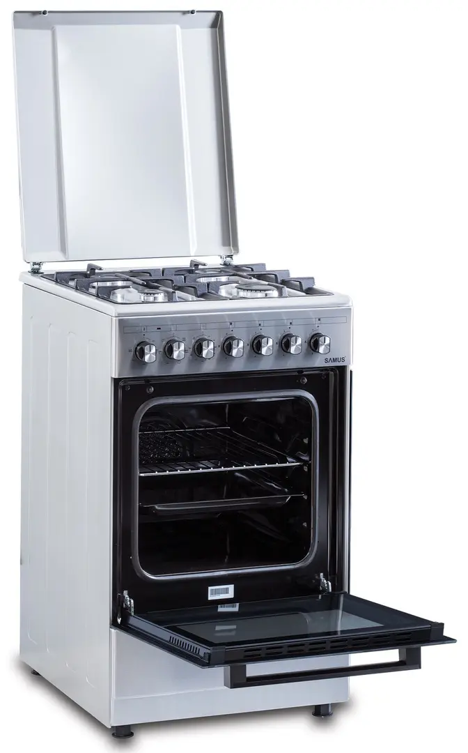 Aragaz combinat Samus SM562AENS1 (Inox)