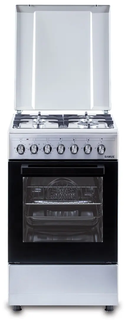 Aragaz combinat Samus SM562AENS1 (Inox)