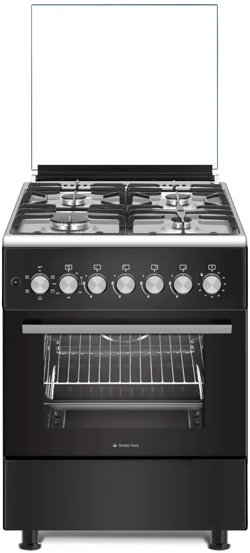 Комбинированная плита Studio Casa Bruno (Black/Inox)