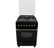 Комбинированная плита Vesta GC-E6060iCT/RBL/EUR NG (Matte Black/Ivory Rustic)