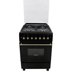 Комбинированная плита Vesta GC-E6060iCT/RBL/EUR NG (Matte Black/Ivory Rustic)