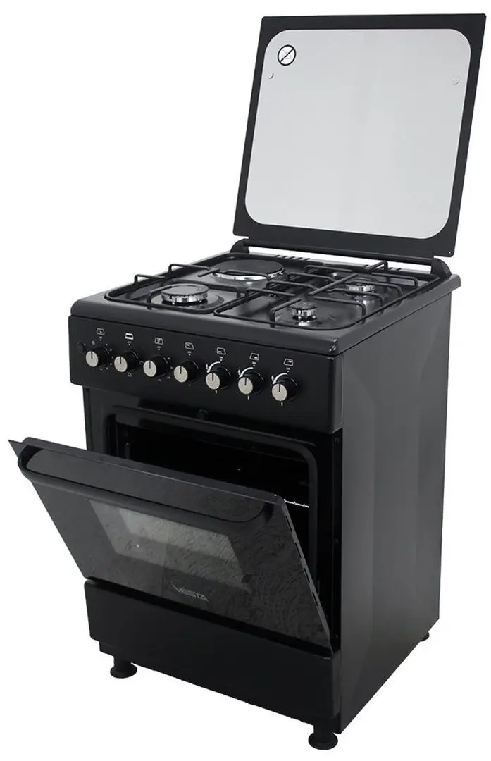 Комбинированная плита Vesta GC-GE6060i/3+1/BL (Matte Black) - 3