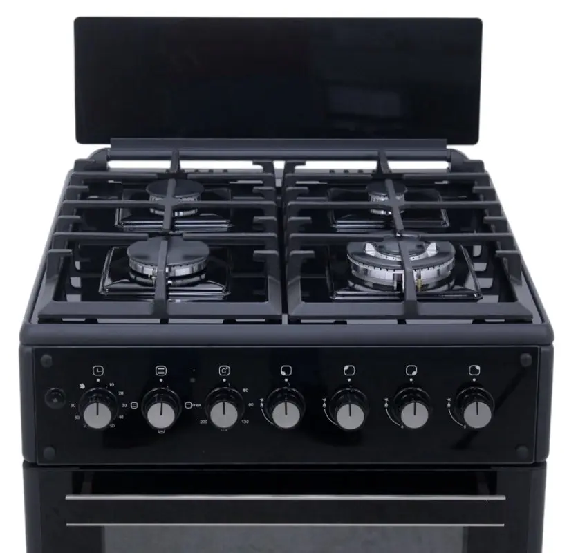 Комбинированная плита Vesta GC-E6060FCTg/BL (Black)