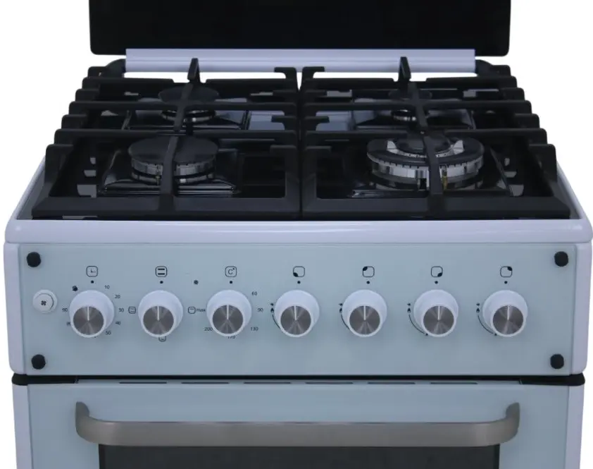 Aragaz combinat Vesta GC-E6060FCTg/WH (White)