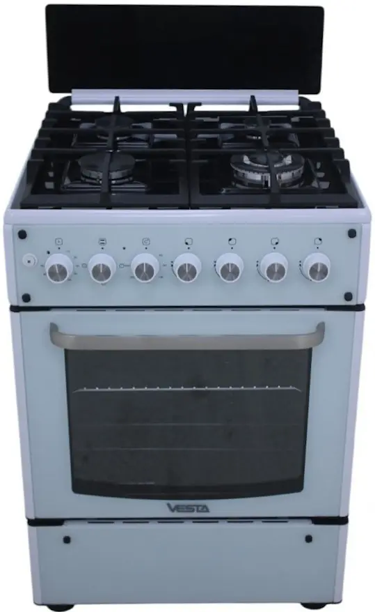 Aragaz combinat Vesta GC-E6060FCTg/WH (White)