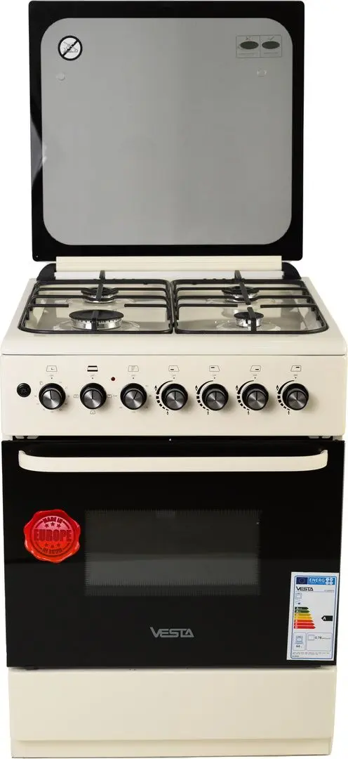 Aragaz combinat Vesta GC-E6060i/BE/EUR NG (Beige)