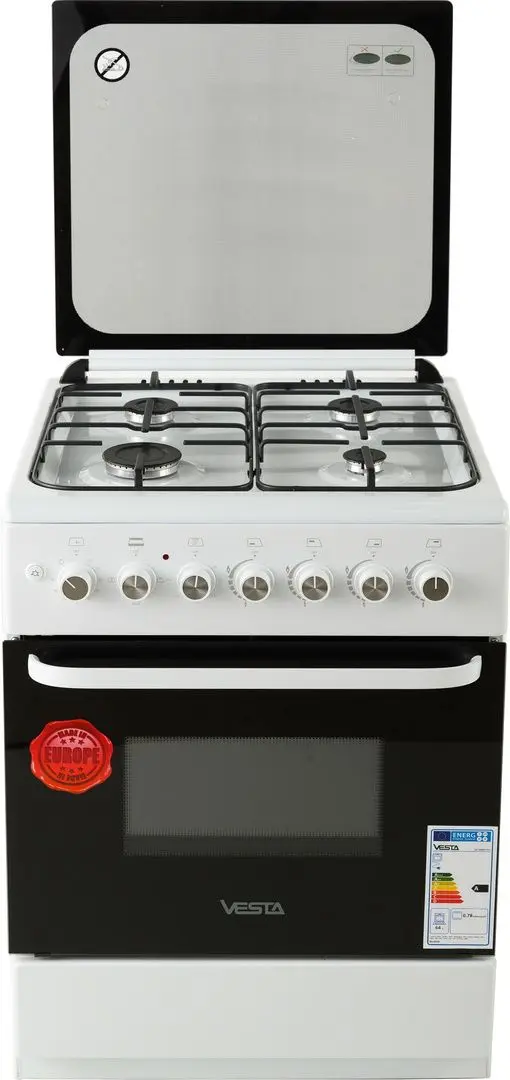 Aragaz combinat Vesta GC-E6060i/WH/EUR NG (White)