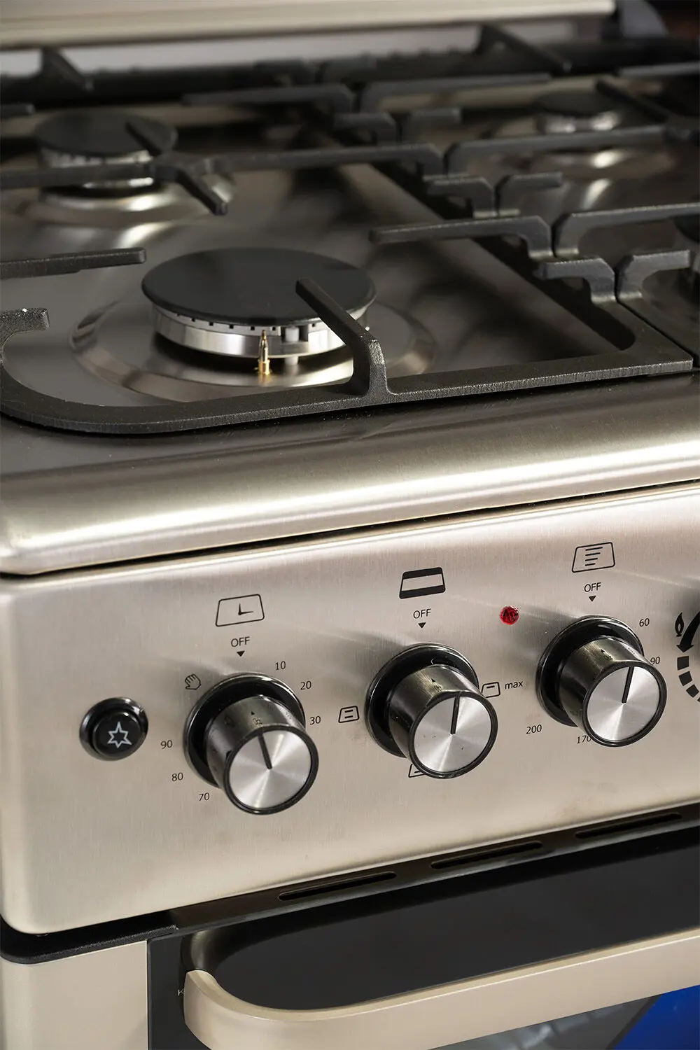 Комбинированная плита Vesta GC-E6060iCTg/X (Inox) - 2